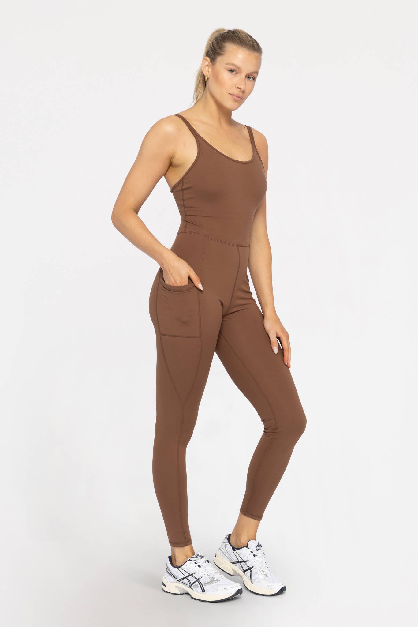 MonoB Sleeveless Full Length Catsuit
