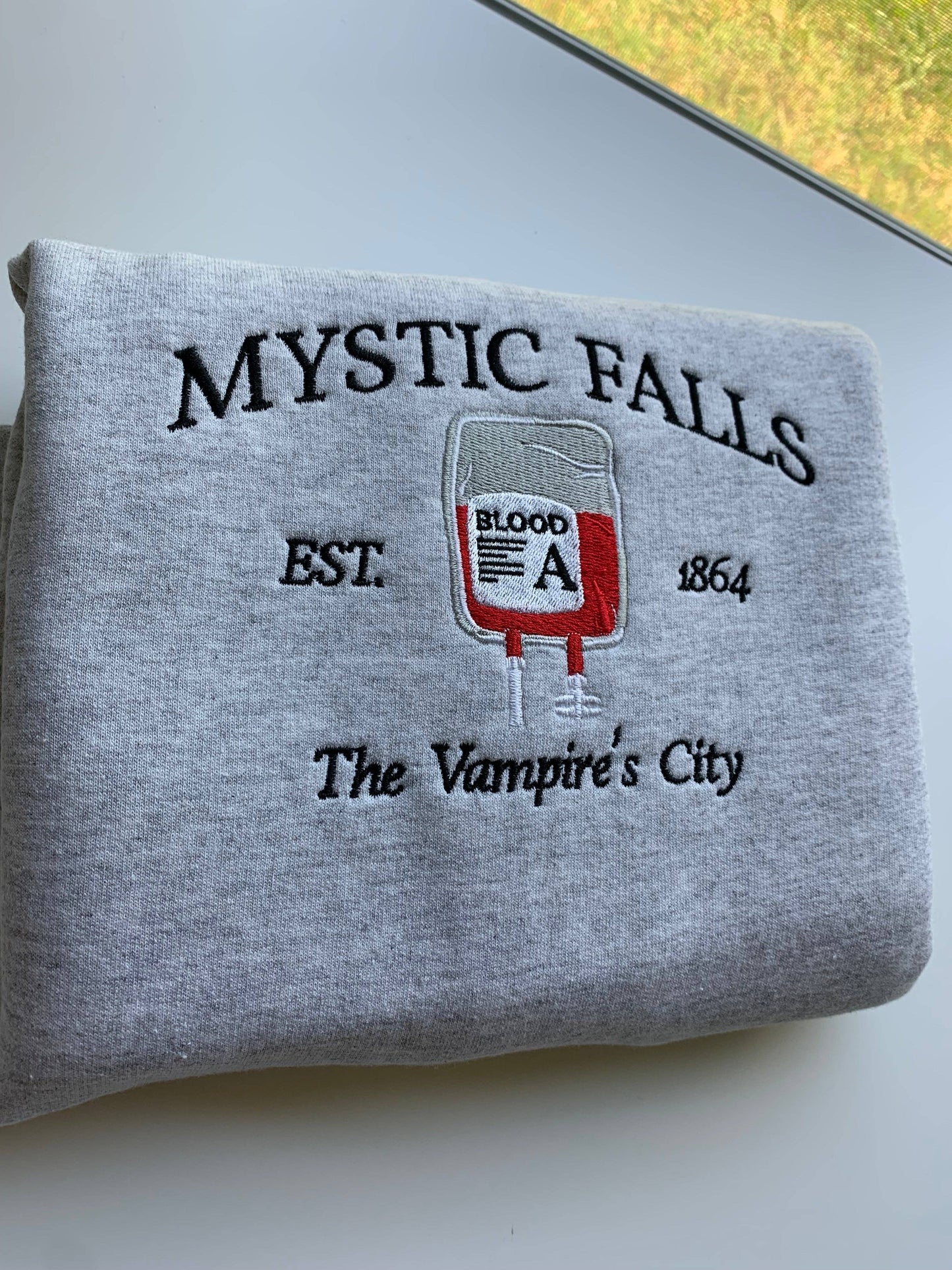 Mystic Falls Embroidered Sweatshirt