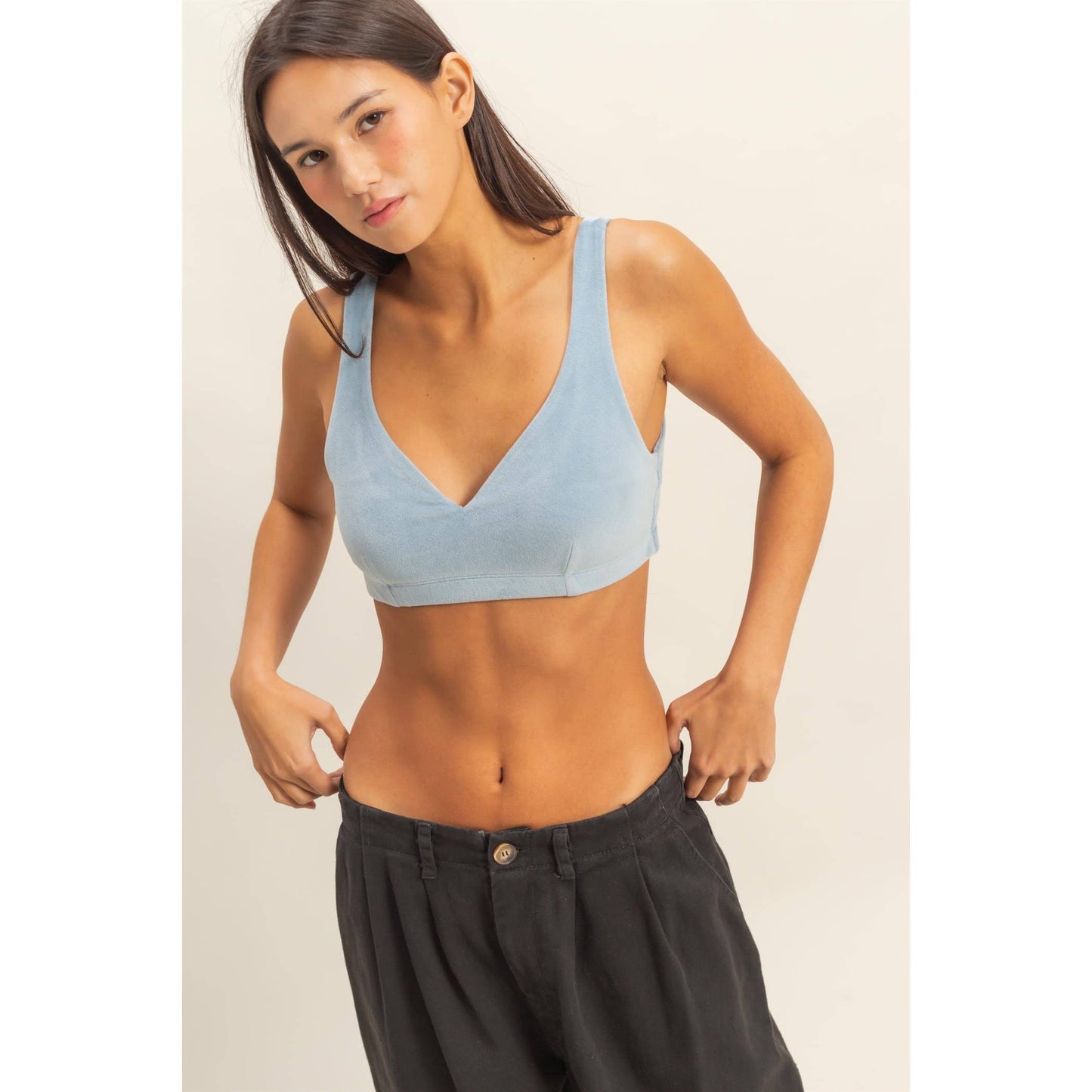 V-Neck Crop Bralette Top