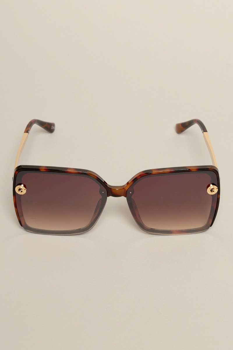 Women's Rectangular Shape Oversized Sunglasses