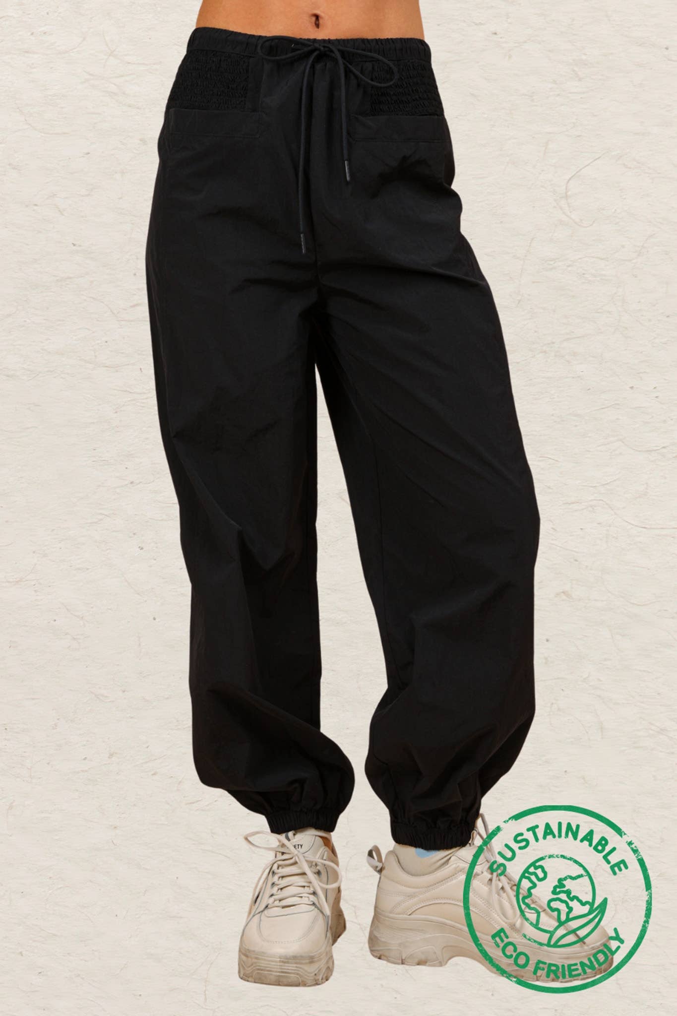 ECO Side Smocking Activewear Jogger Pants