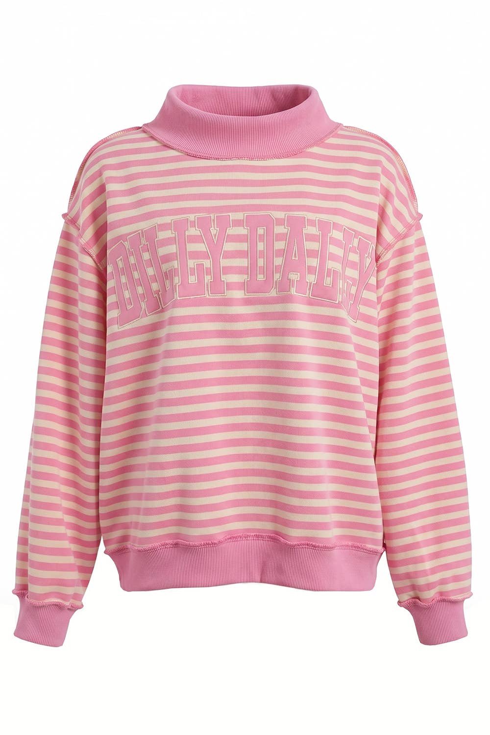 Dilly Dally Mock-Neck Sweatshirt