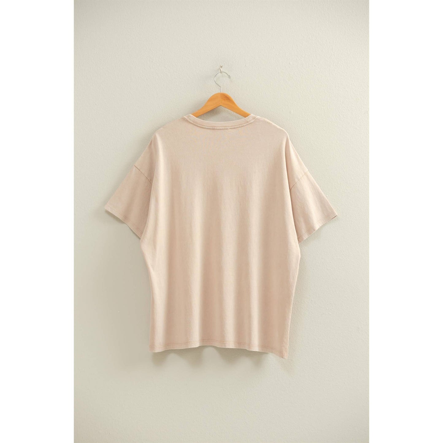 Mineral Wash Oversized Crew Neck Tee