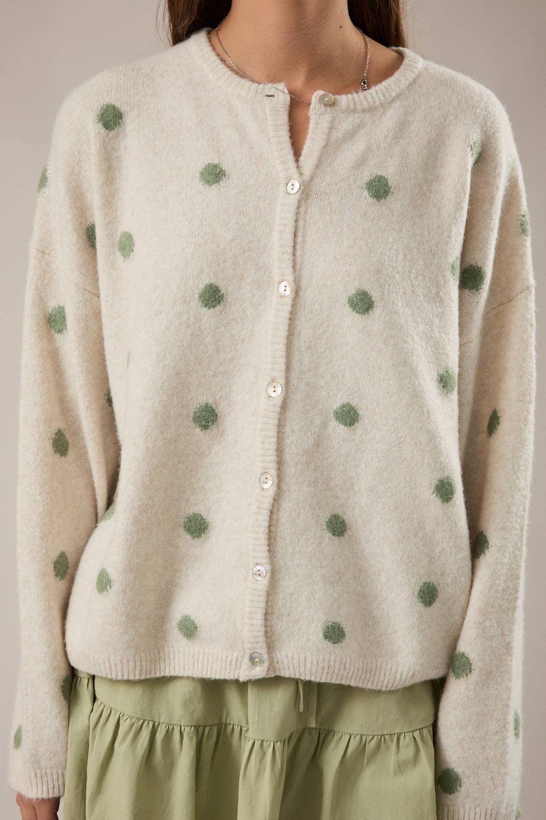 Sweet Pea Polka Cardi