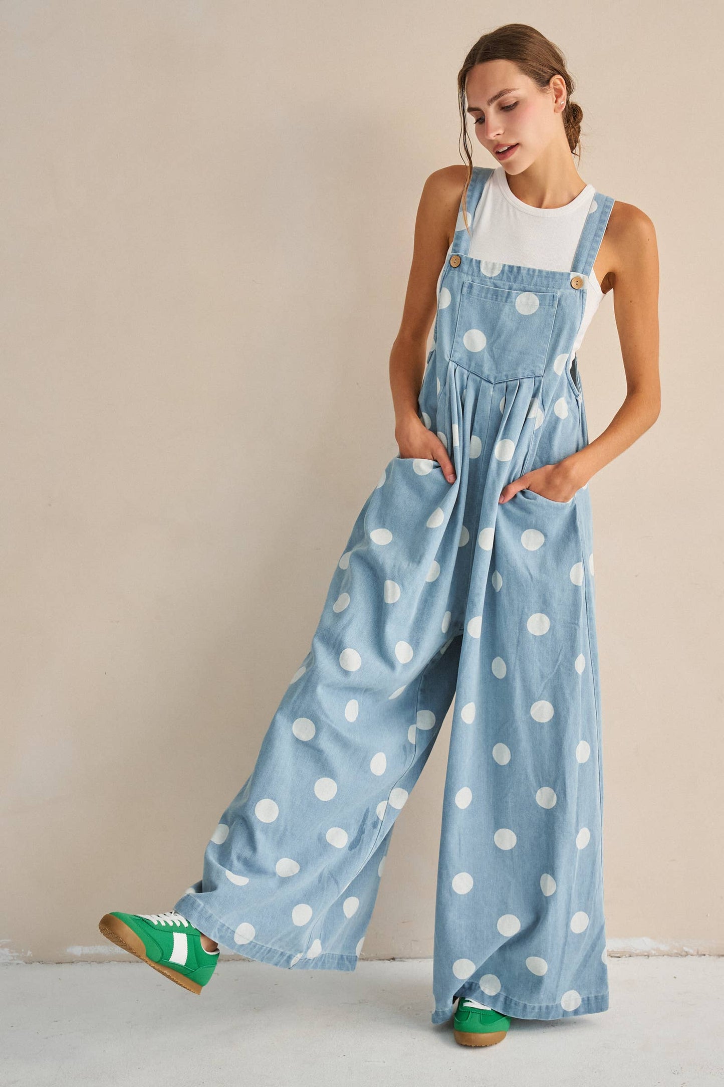 Denim & Dots Overalls