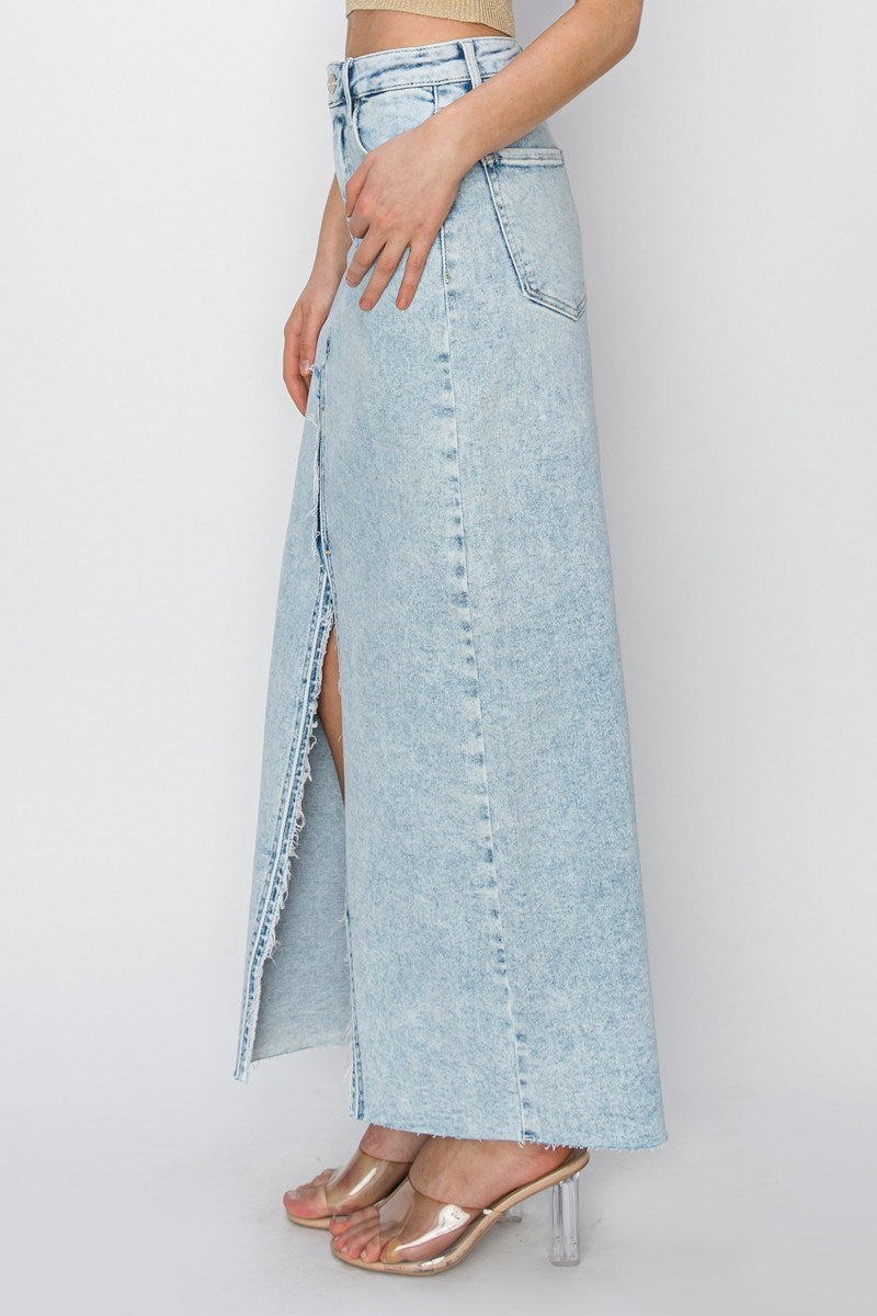 Risen High Rise Crossover Maxi Skirt