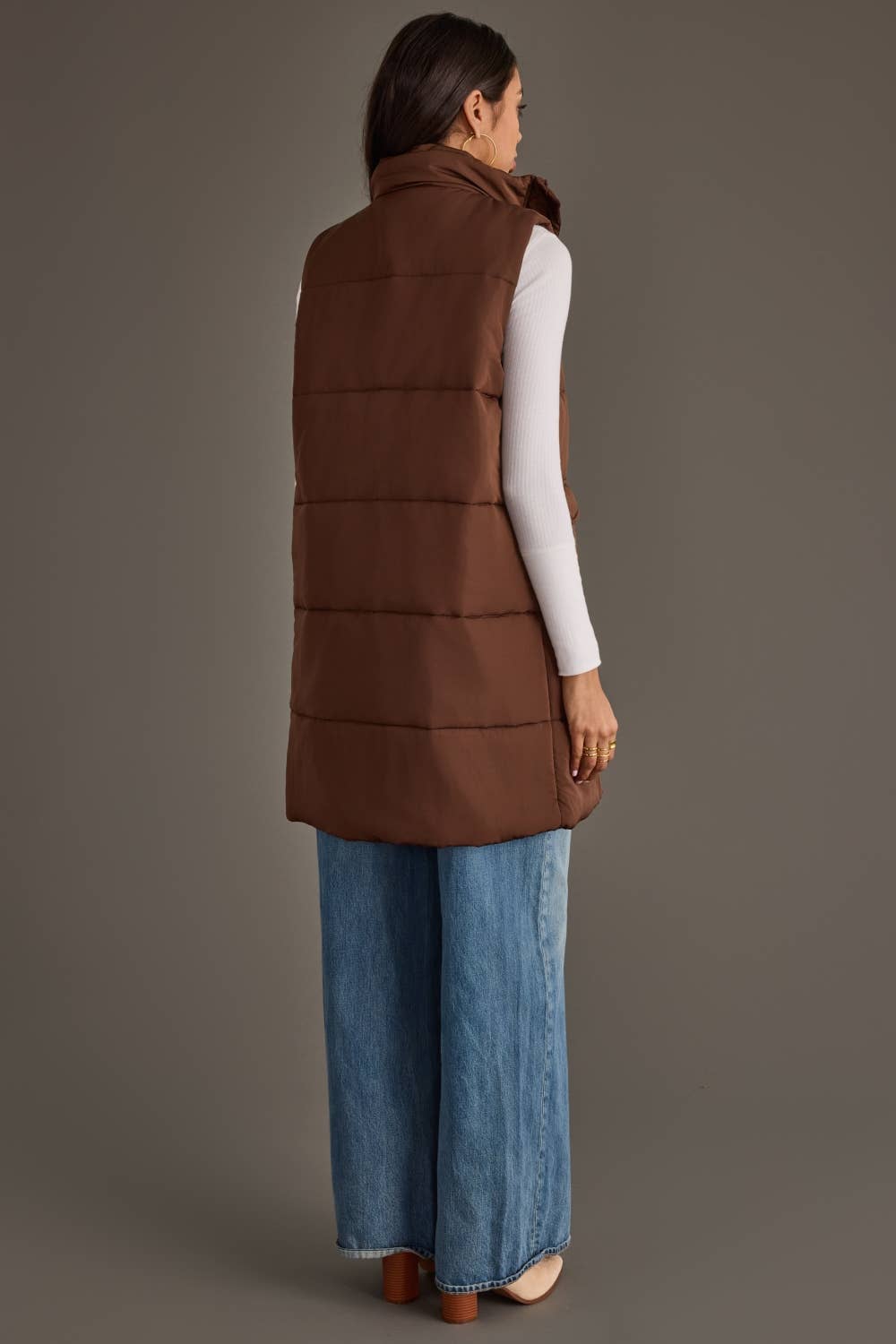Dk. Brown Long Vest