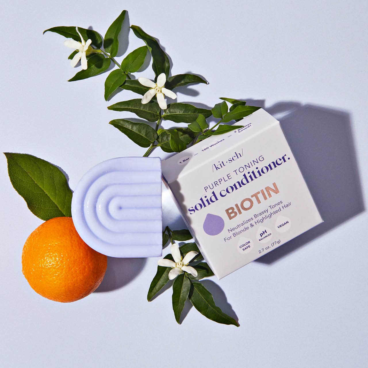 Purple Toning Conditioner Bar for Color-Treated & Grey Hair