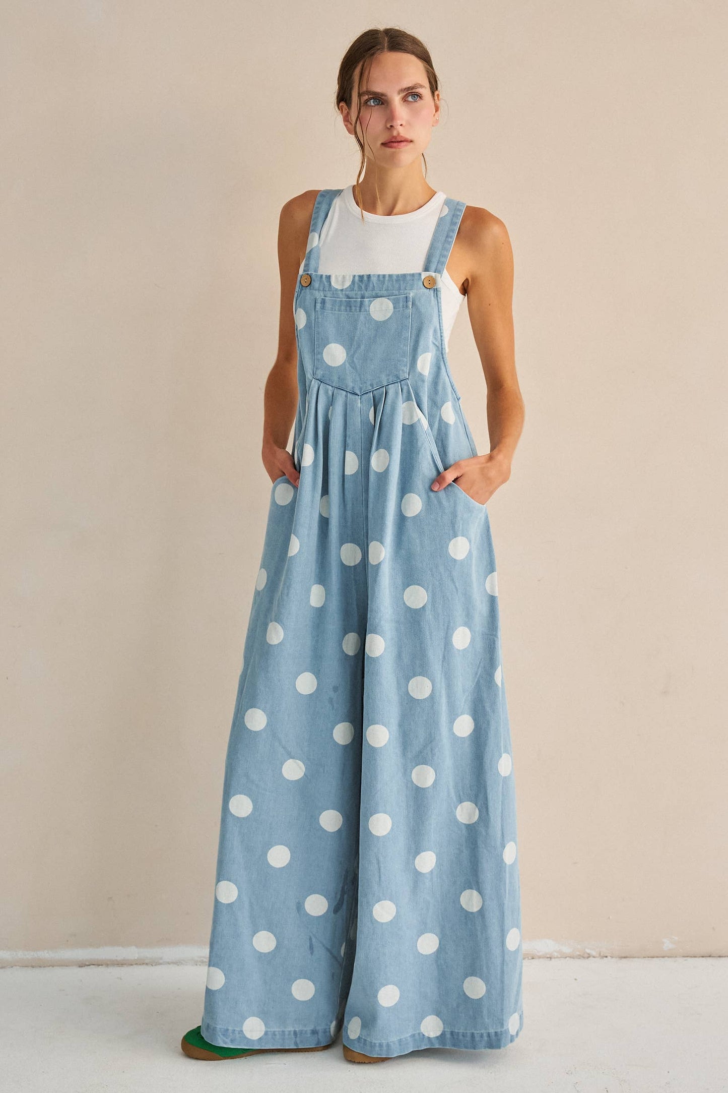 Denim & Dots Overalls