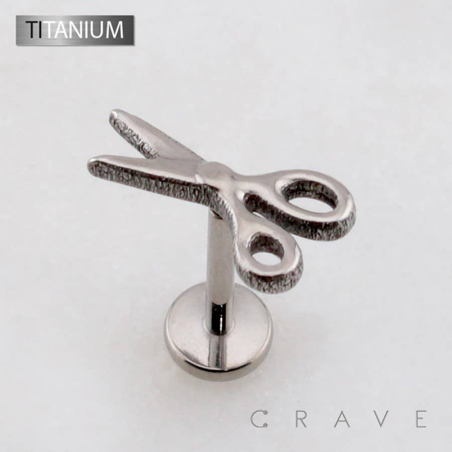 3D SCISSORS THREADLESS PUSH IN ASTM F136 IMPLANT GRADE TITAN
