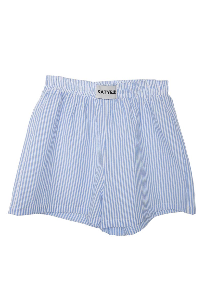 Blue Striped Boxer Shorts