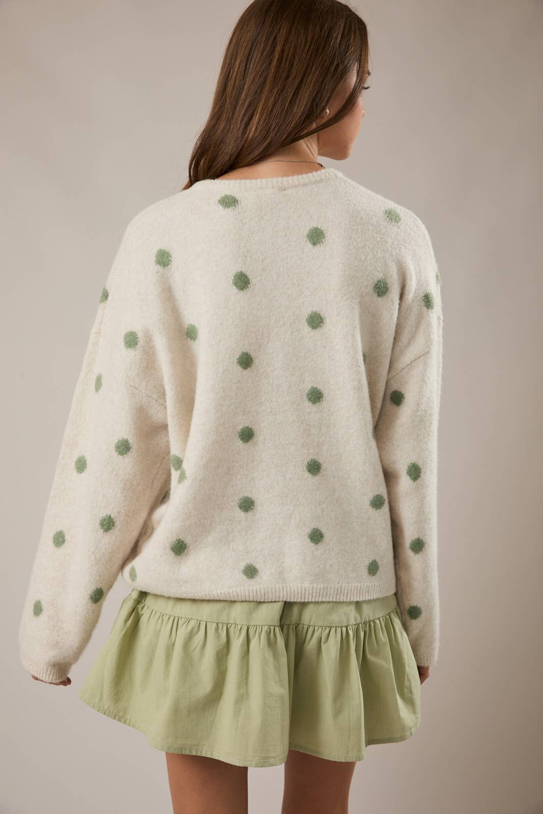 Sweet Pea Polka Cardi