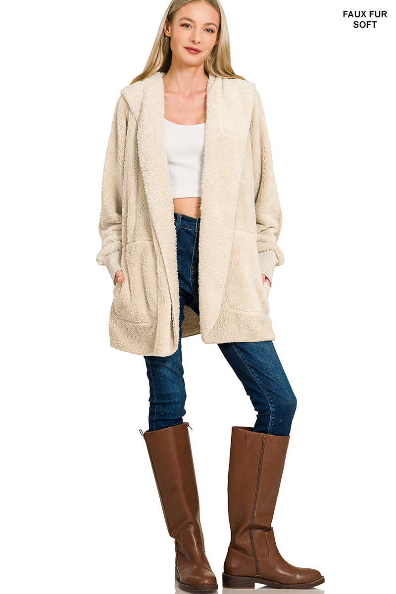 Cozy Club Hooded Cardigan