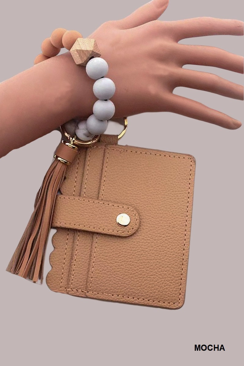 Scalloped Wristlet Wallet