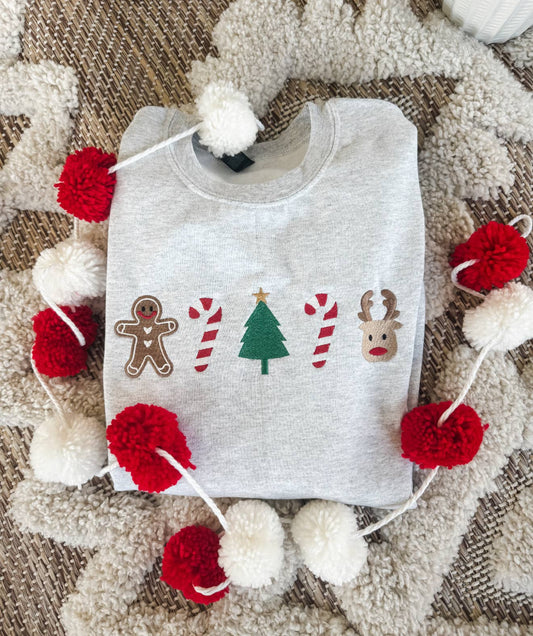 Everything Christmas Embroidered Sweatshirt 