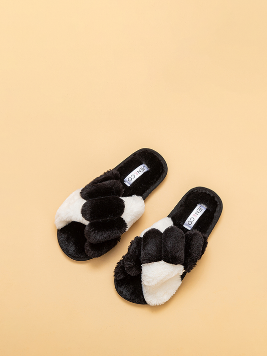 Jen&Co. Amanda Two-Tone Slippers