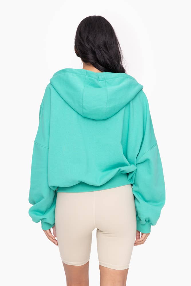 MonoB Oversized Zip-Up Hoodie