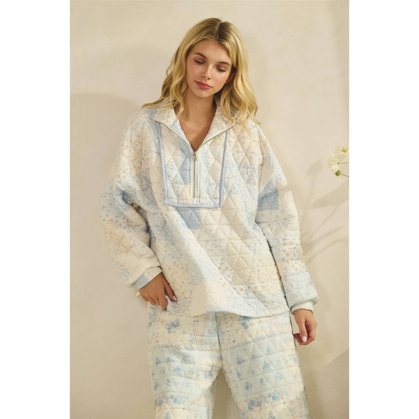 Cottage Core Quilted Jogger