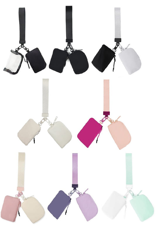 Dual Pouch Wristlet Wallet