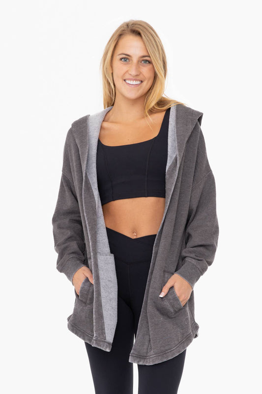 Off-Duty Dusk Hoodie Cardigan