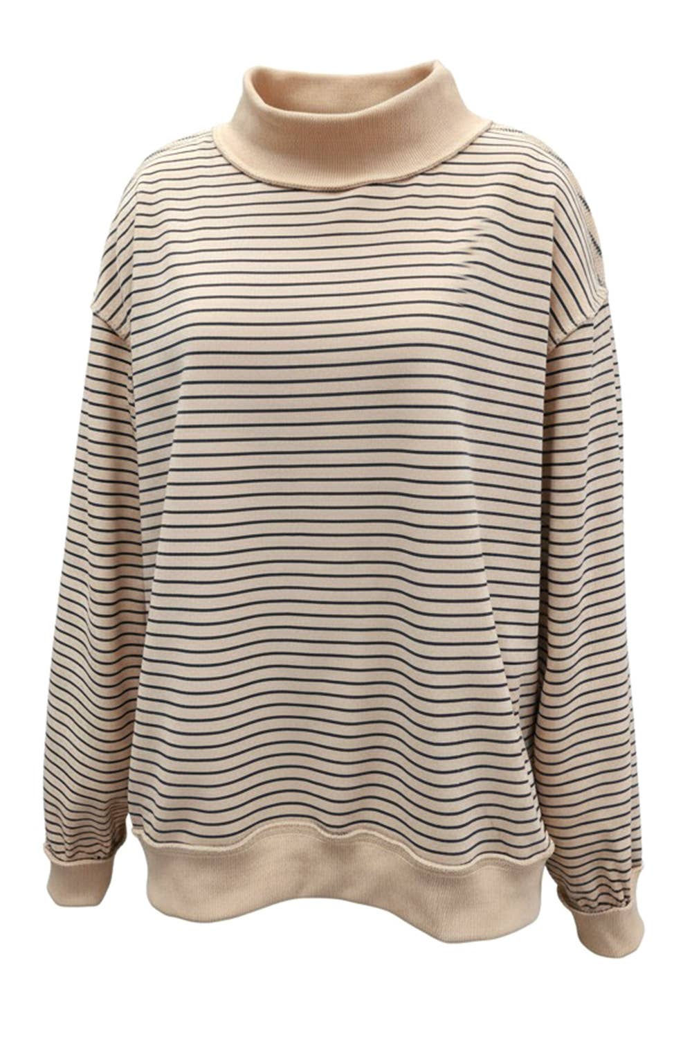 Stripe Mock Oversized Sweatshirt