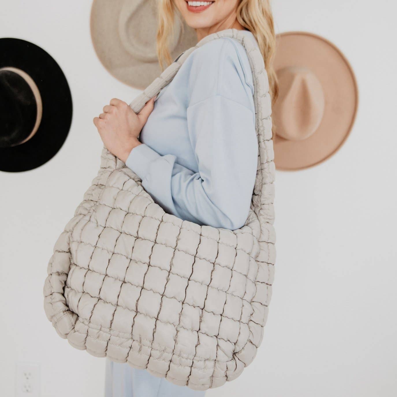 Sand Wholesale Oversized Hobo Bag