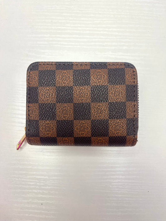 Large Checkered Wallet