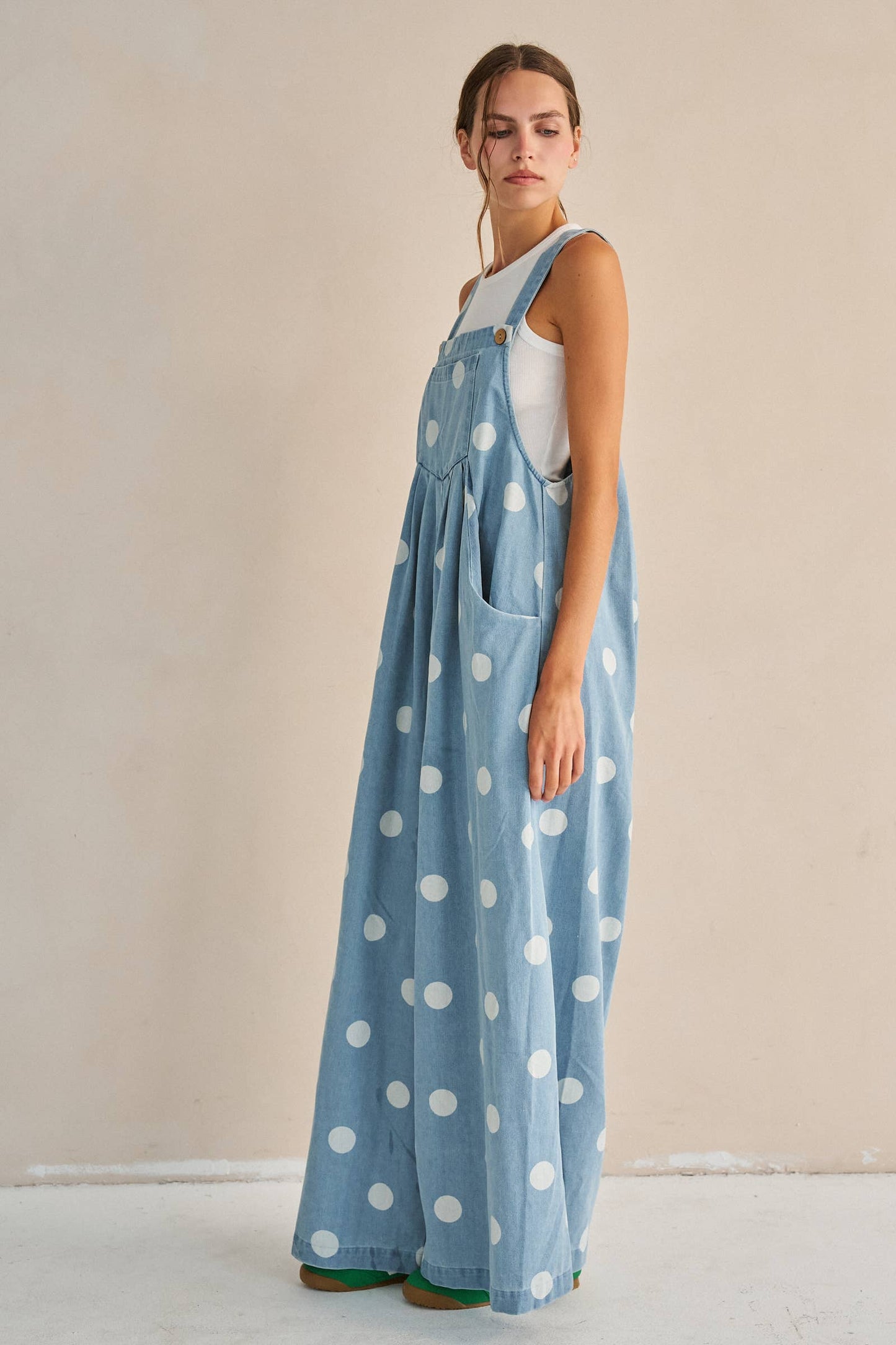 Denim & Dots Overalls