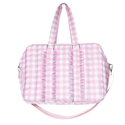 Sweet Pea Plaid Weekender Bag
