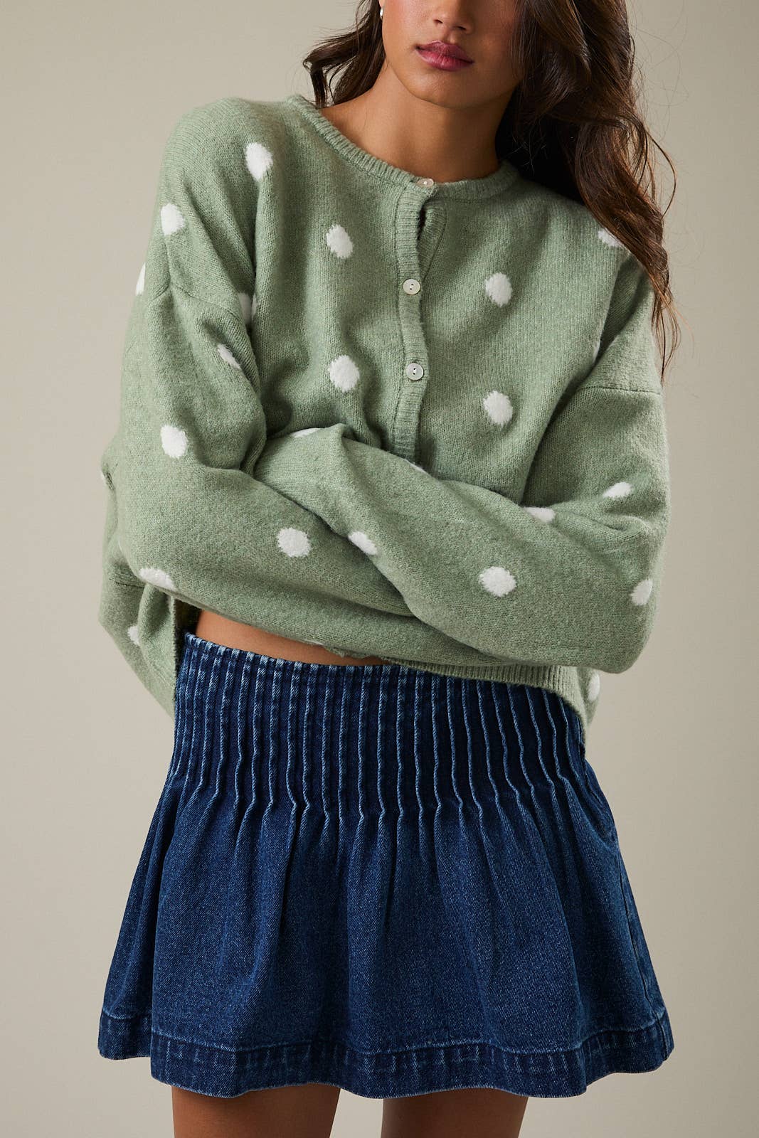 Sweet Pea Polka Cardi