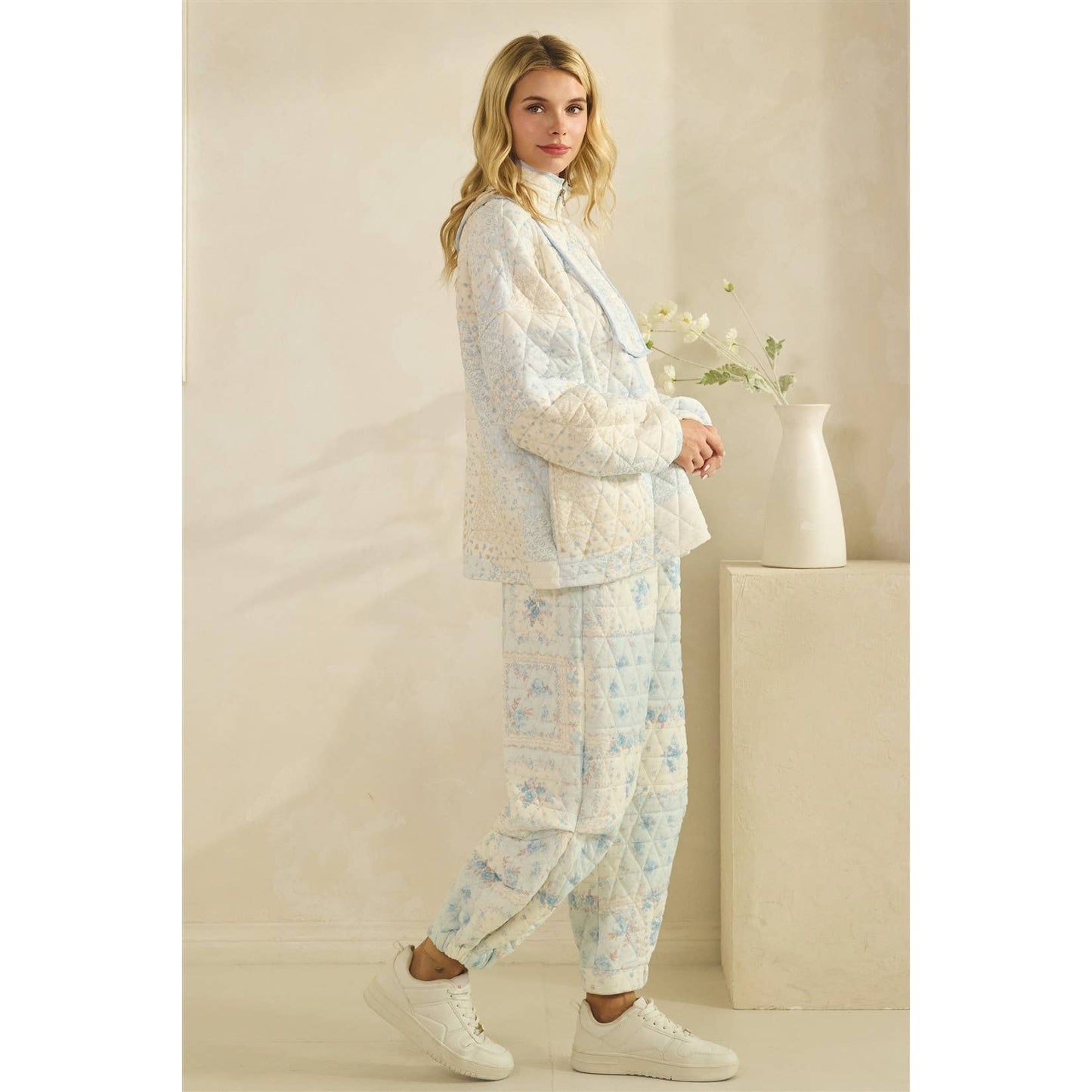 Cottage Core Quilted Jogger