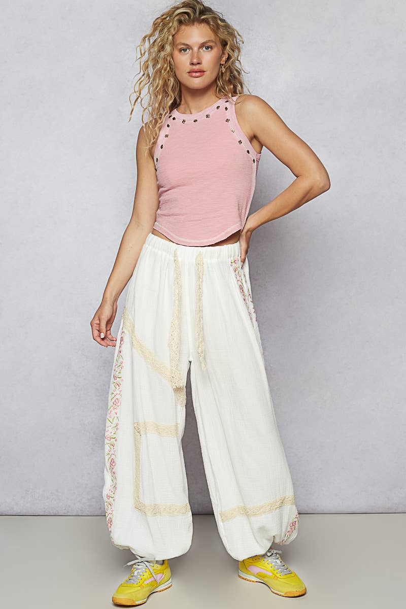 POL Embroidery Jogger Pants