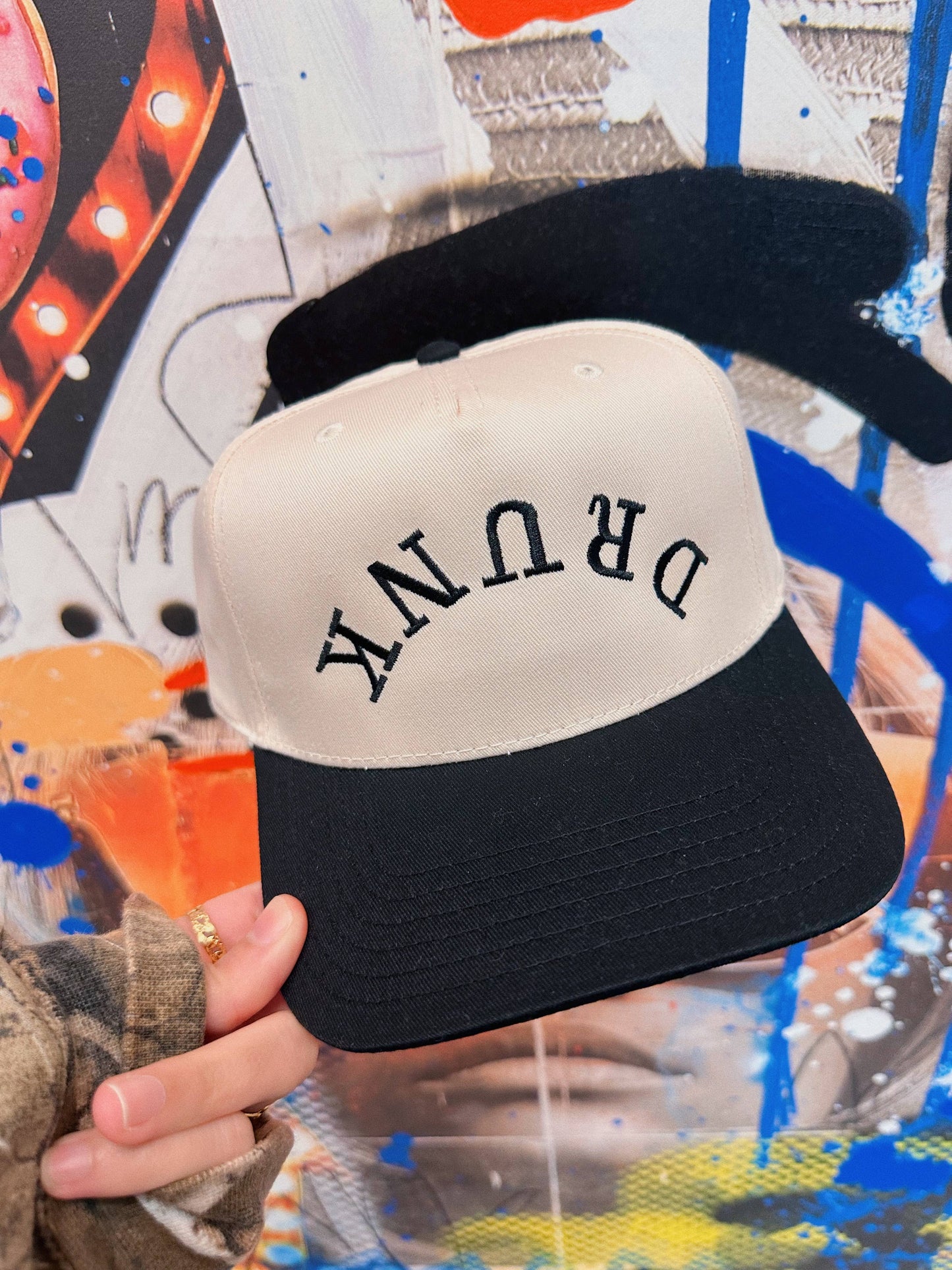 Drinking  Embroidered Structured Hat
