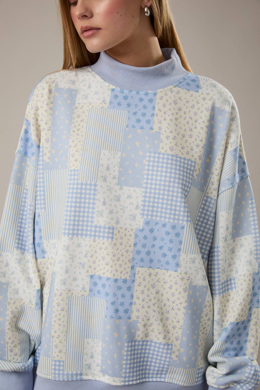 Sunday Stroll Patchwork Mock