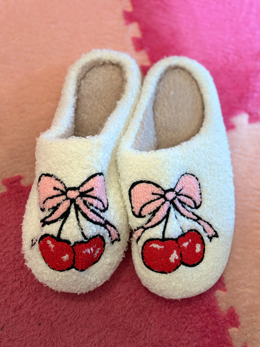 Cherry Slippers