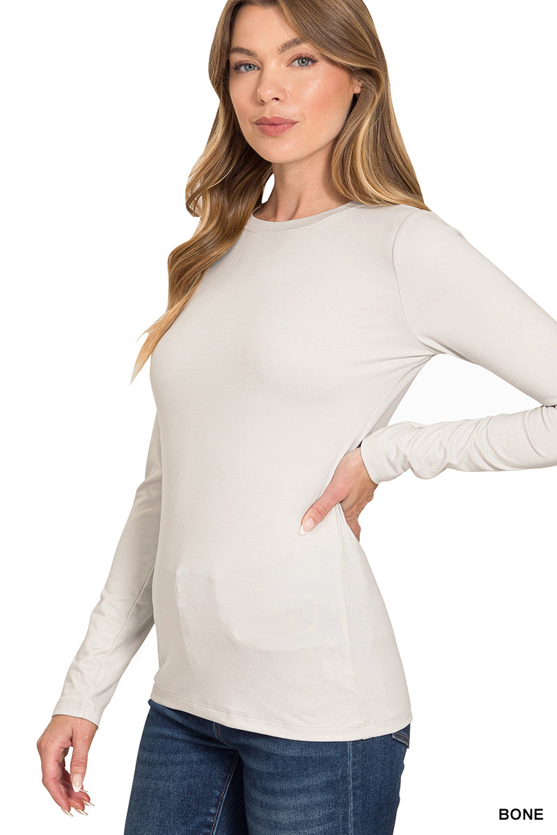 Brushed Microfiber Long Sleeve