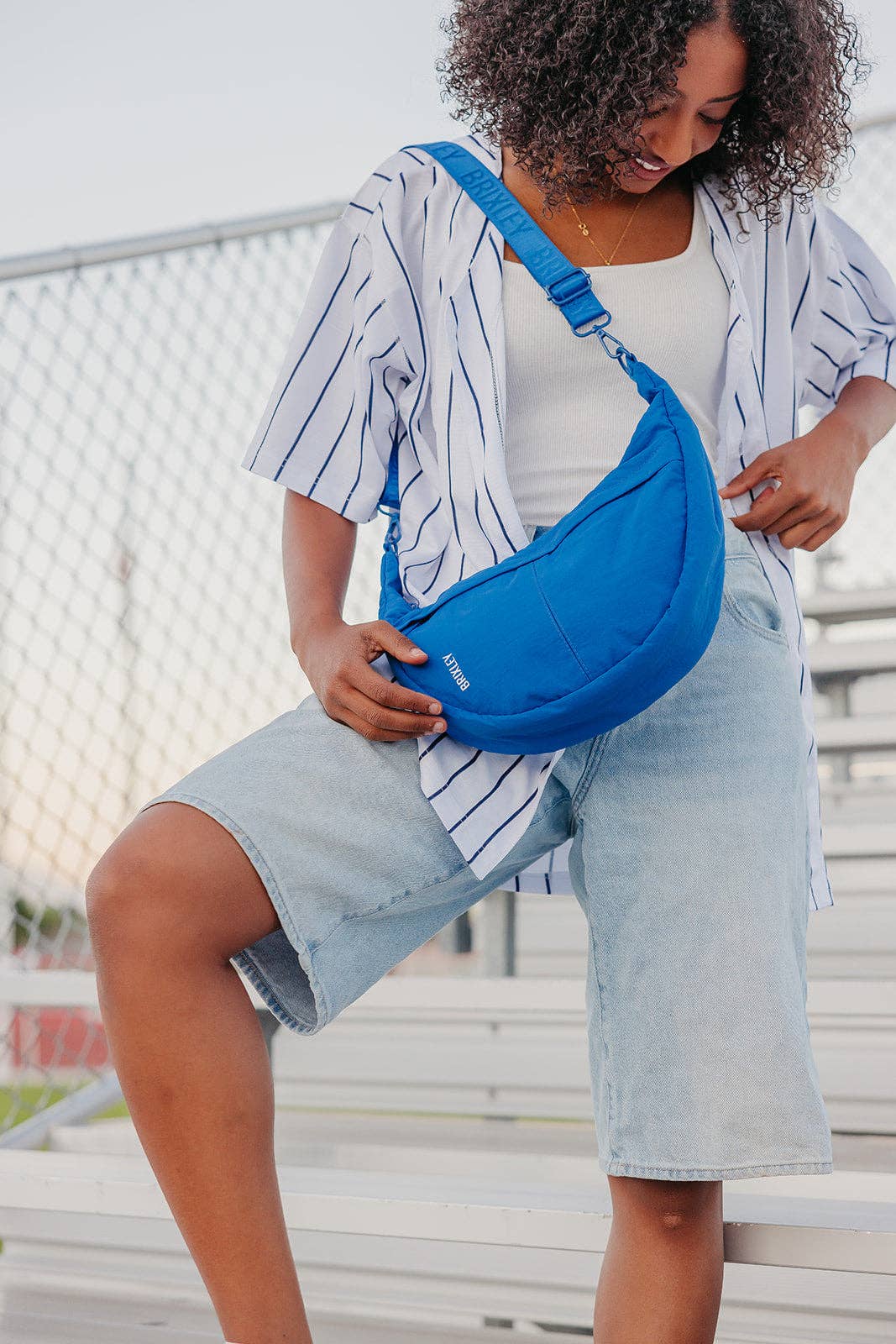 Cobalt Crescent Bag- PREORDER