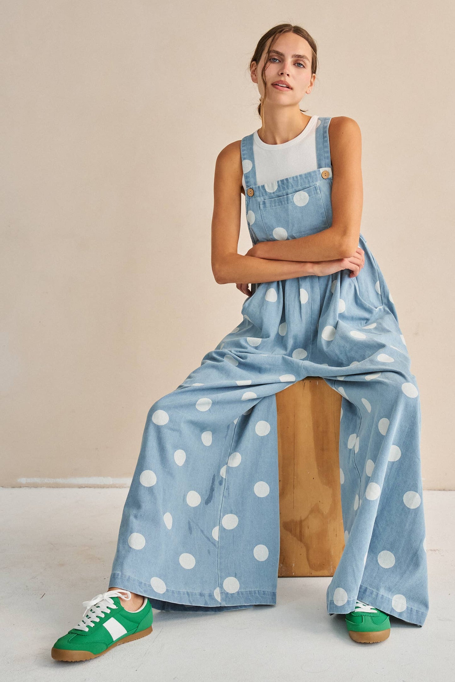 Denim & Dots Overalls