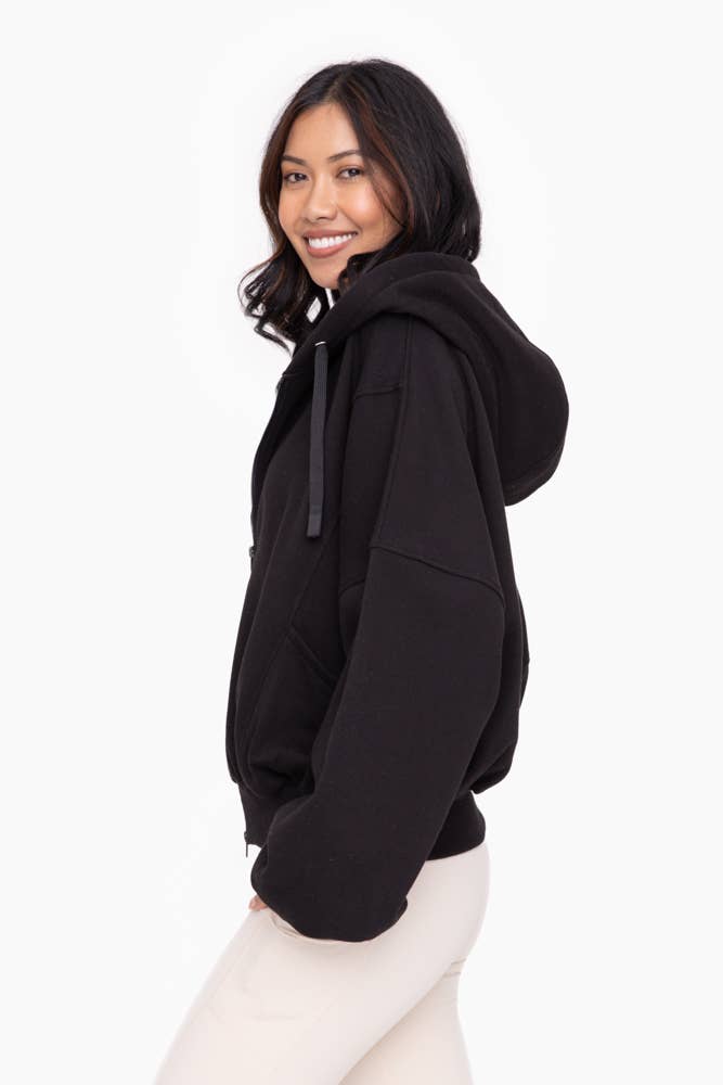 MonoB Oversized Zip-Up Hoodie