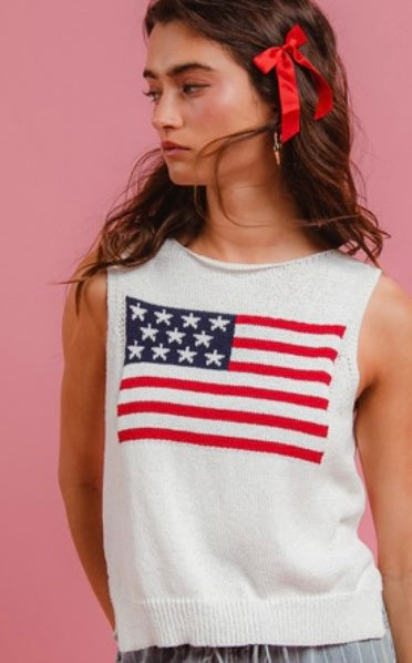 Fourth Of July Knit Tank