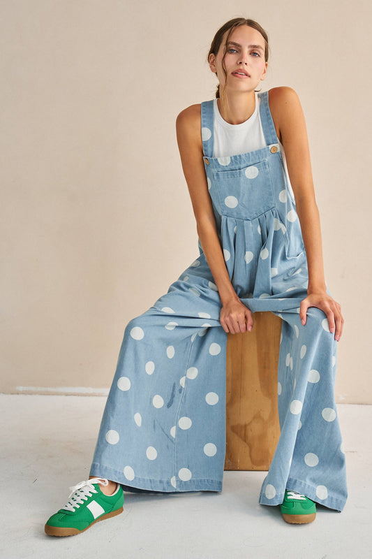 Denim & Dots Overalls