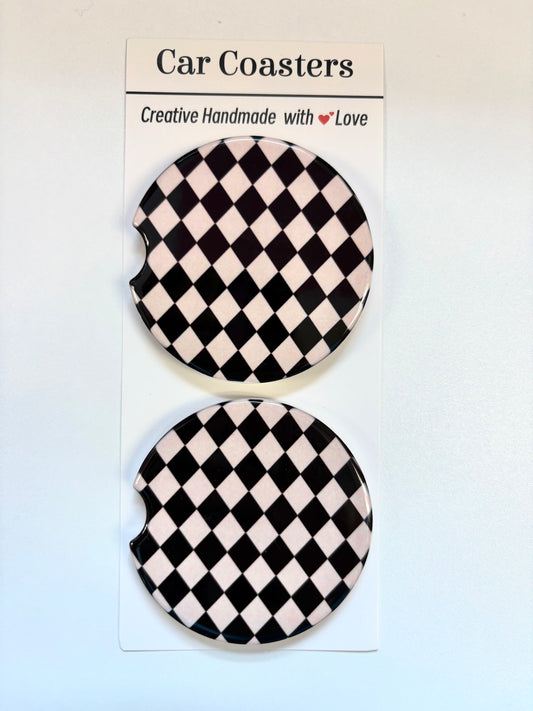 Diamond Check Coaster