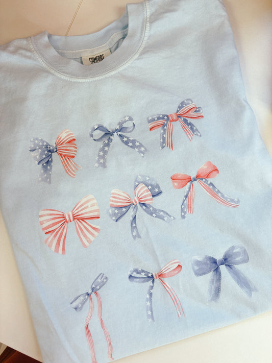 Americana Bow Crop Tee