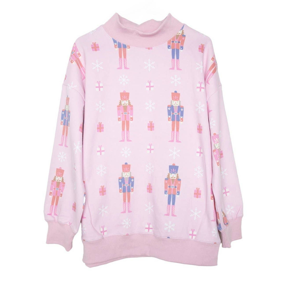 Nutcrackers Printed All Over Christmas Sweatshirt