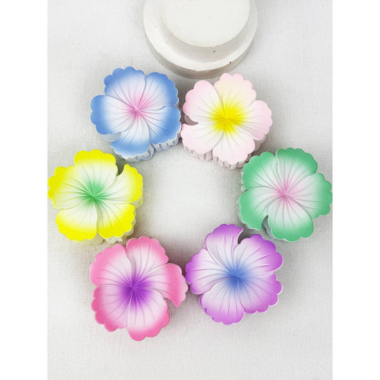Hibiscus Inspired Flower Design Hair Claw