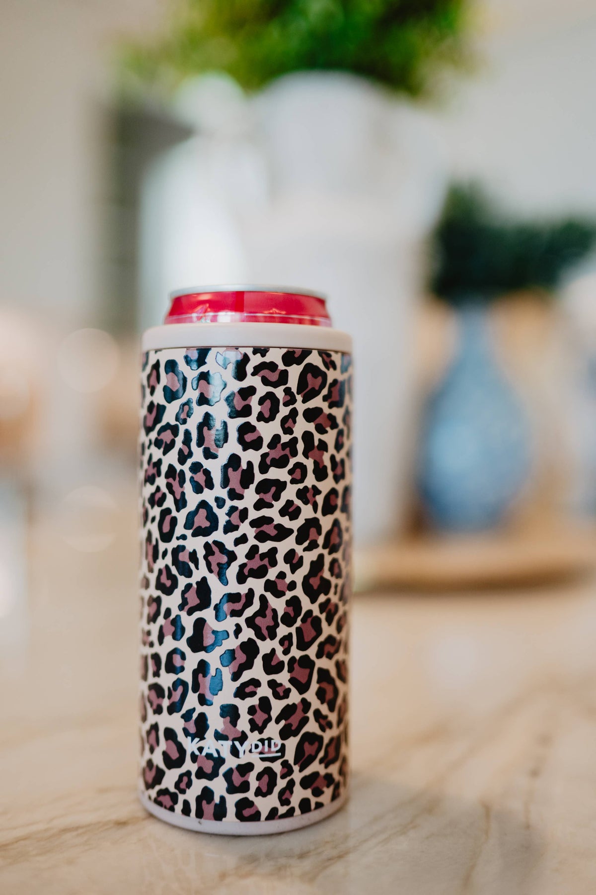 Brown Leopard Wholesale Slim Can Sleeve
