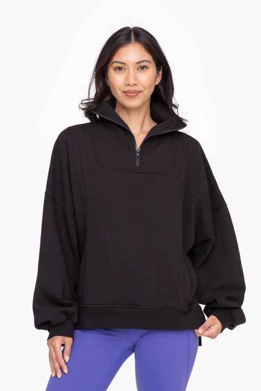 Oversized Half Zip Pullover