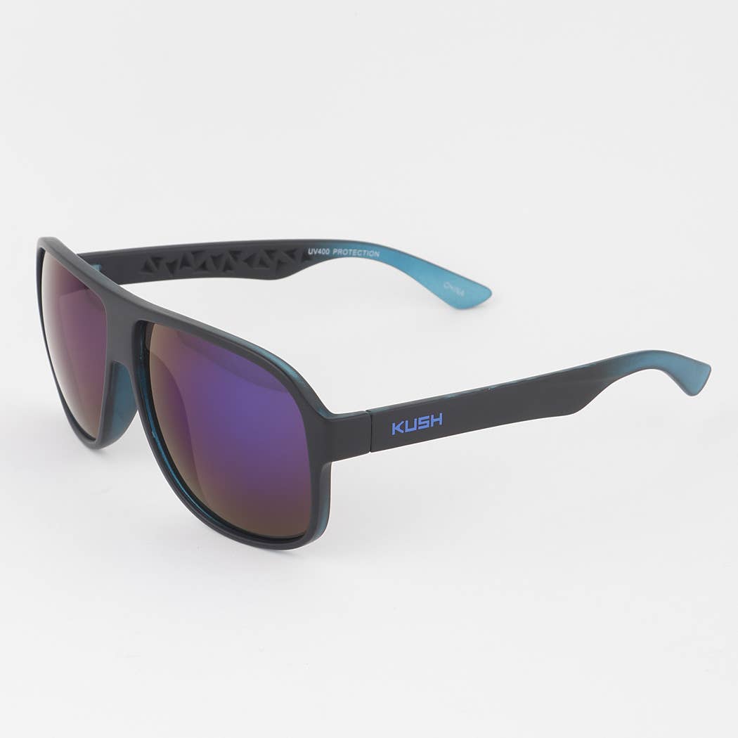 Mirrored Lens Square Sunglasses