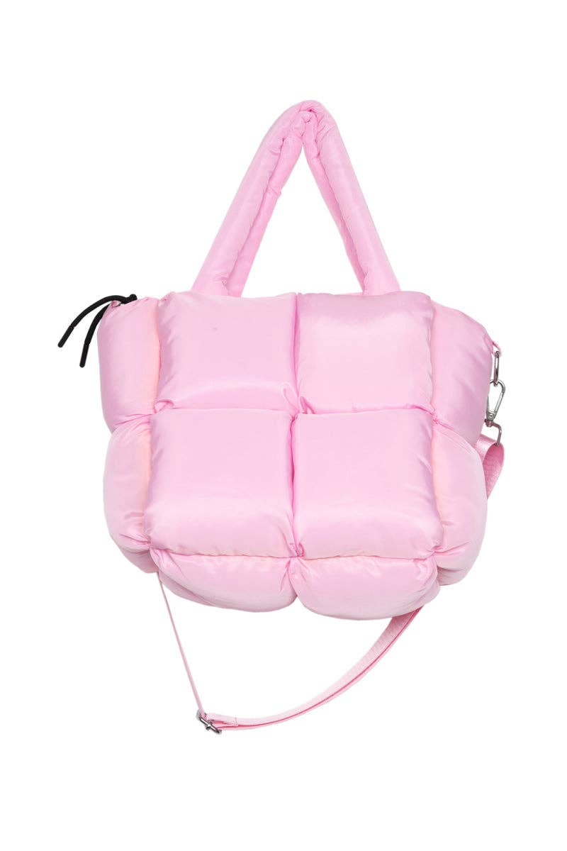 Light Pink Mini Puffer Tote