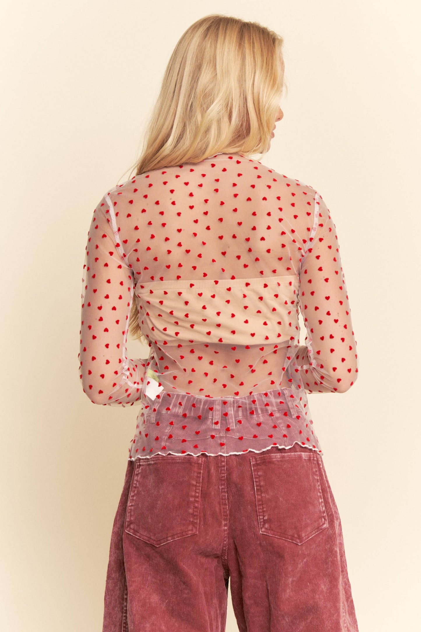 Lovebug Lace Mesh Long Sleeve